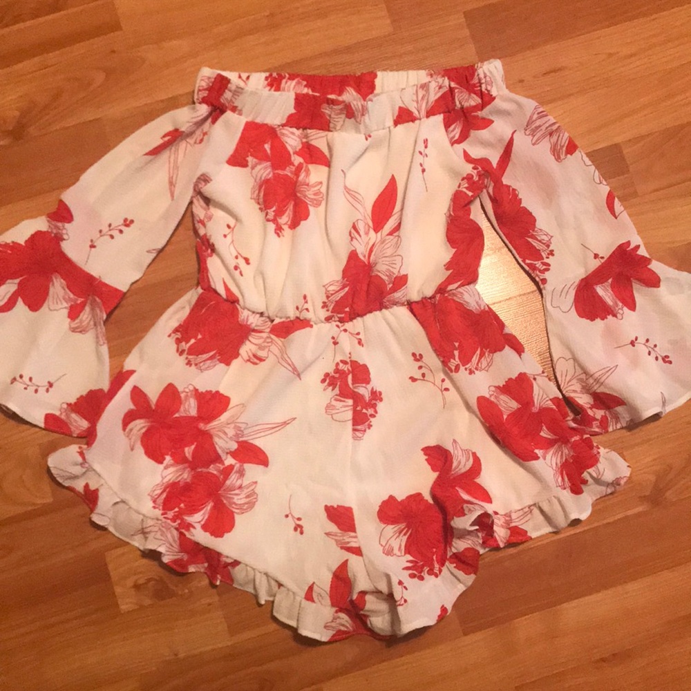 Floral Romwe Romper